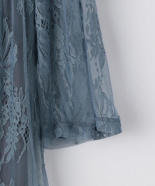 透かし花柄レース オケージョンドレス
