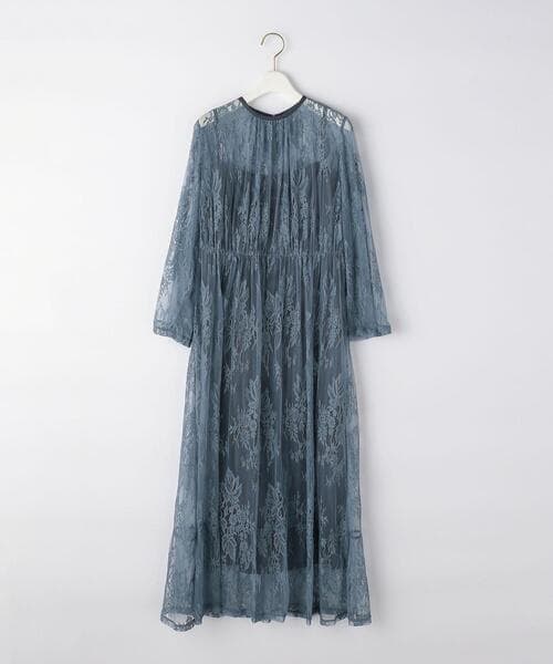 透かし花柄レース オケージョンドレス