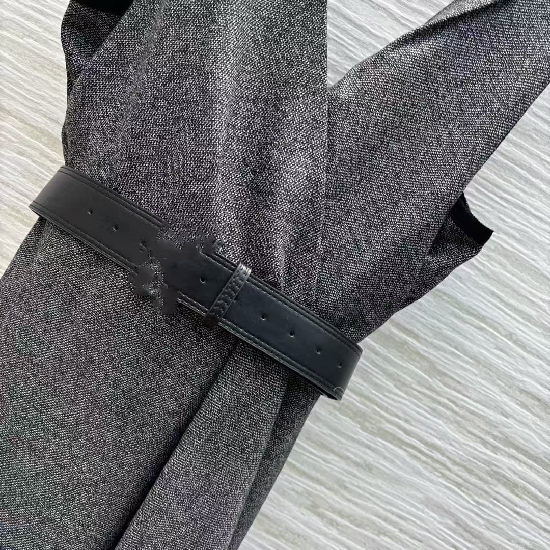 フリンジ裾ベルト付きオケージョンワンピース
