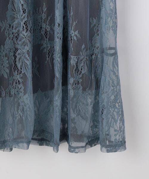 透かし花柄レース オケージョンドレス